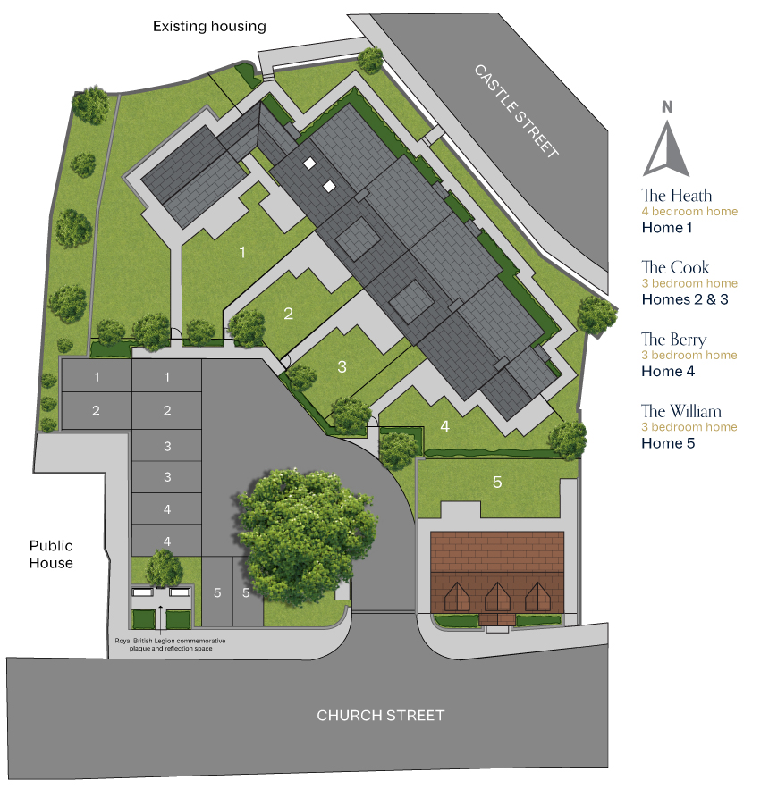 Poppy Court site plan