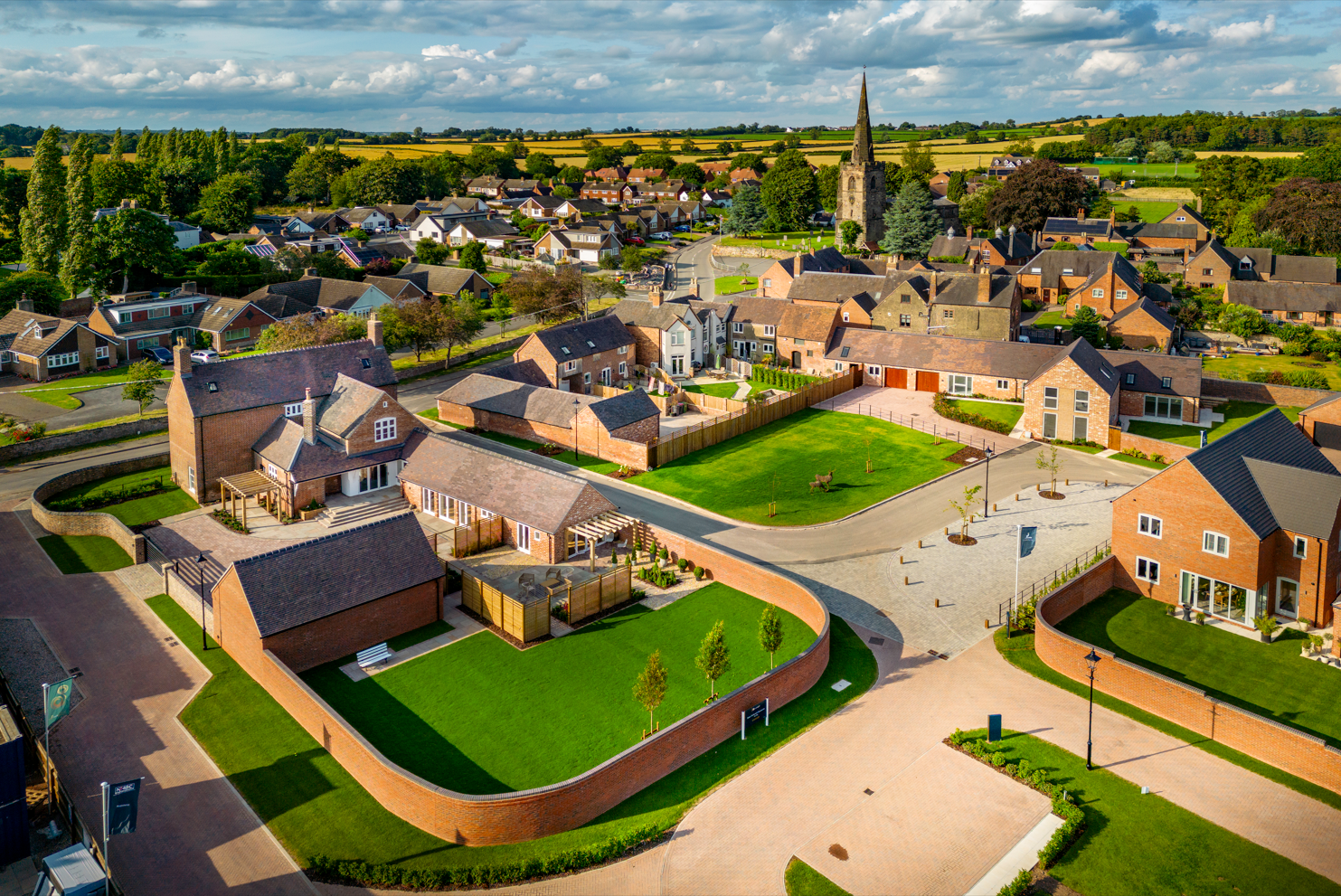 Newton Manor Aerial View.