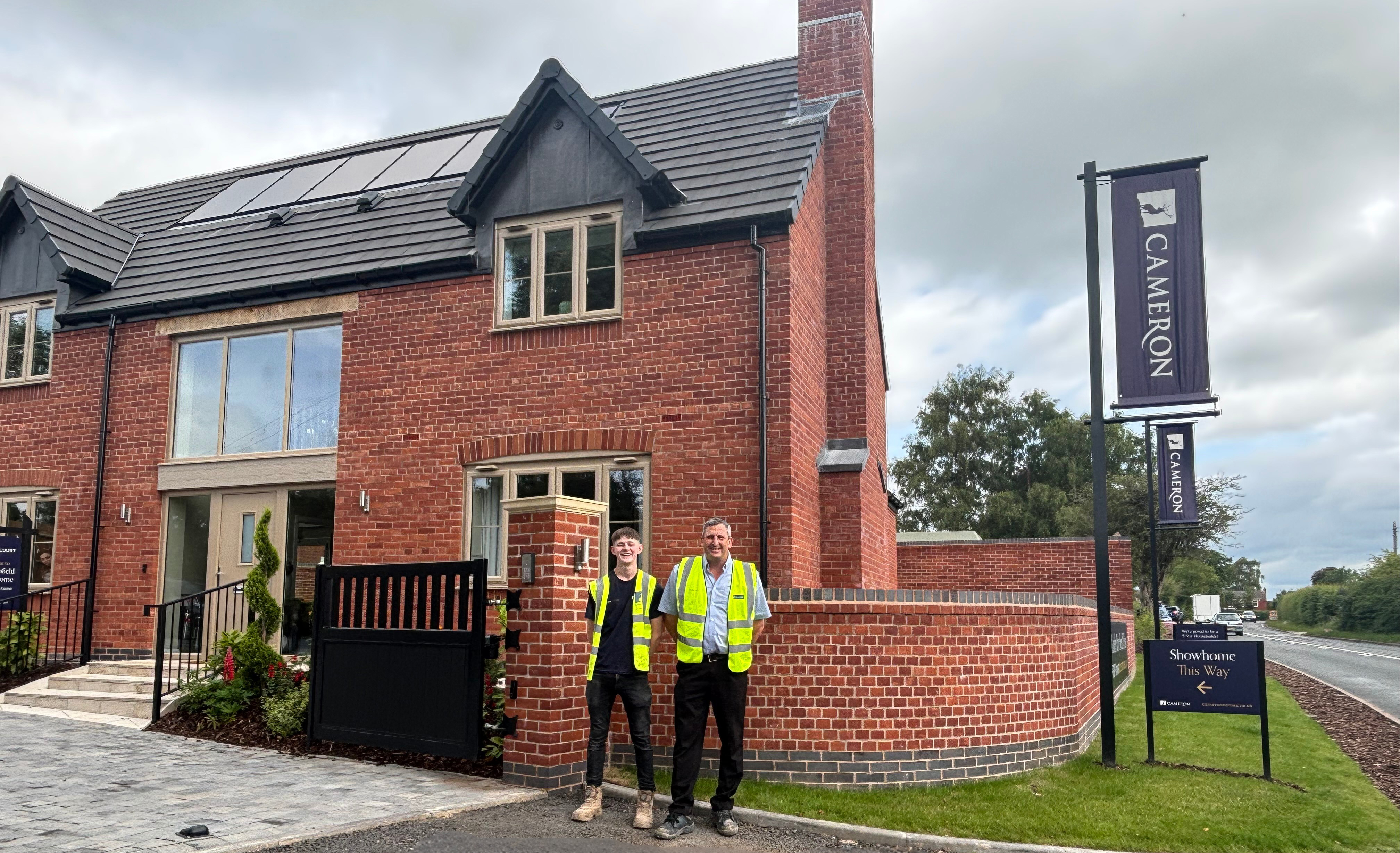 Pride in the Job Accolade for Cameron Homes' Site Manager at Octara Court in Yoxall
