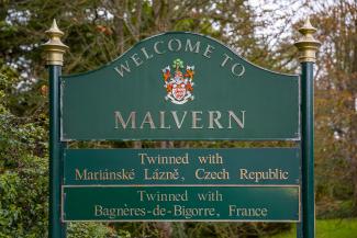Malvern Town Sign Malvern Town Sign