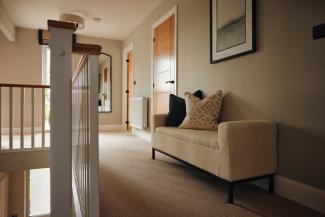 Chaise lounge on landing area